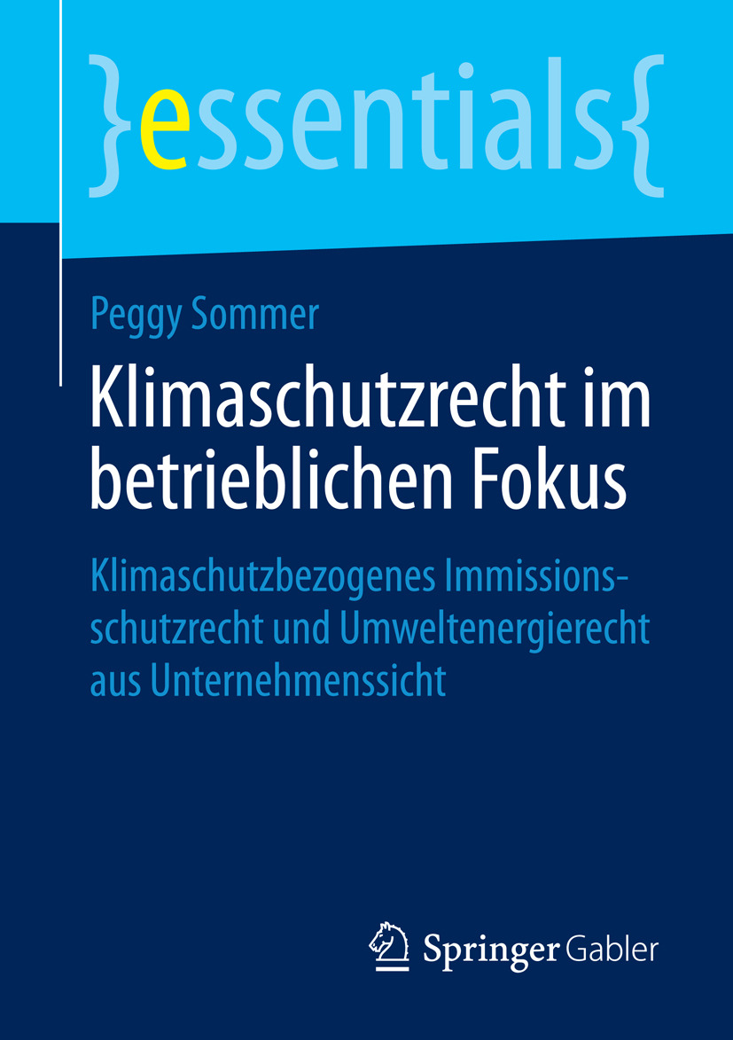 Sommer, Peggy - Klimaschutzrecht im betrieblichen Fokus, e-kirja