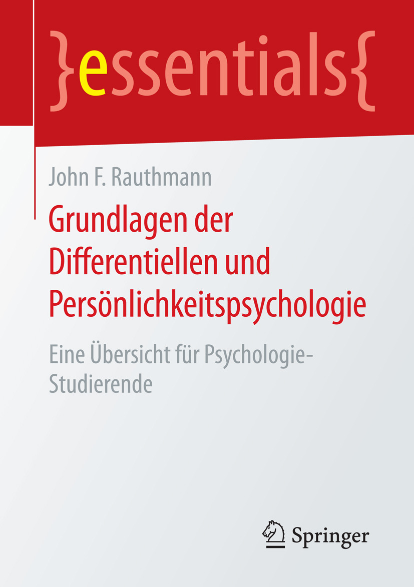 Rauthmann, John F. - Grundlagen der Differentiellen und Persönlichkeitspsychologie, ebook