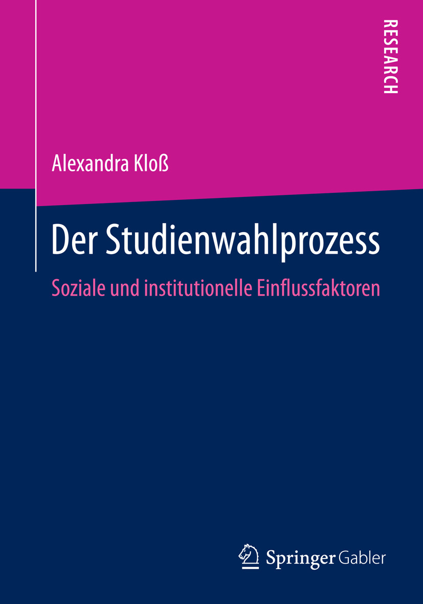 Kloß, Alexandra - Der Studienwahlprozess, e-kirja