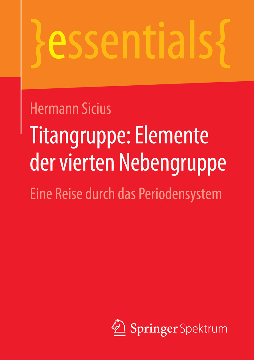 Sicius, Hermann - Titangruppe: Elemente der vierten Nebengruppe, e-kirja