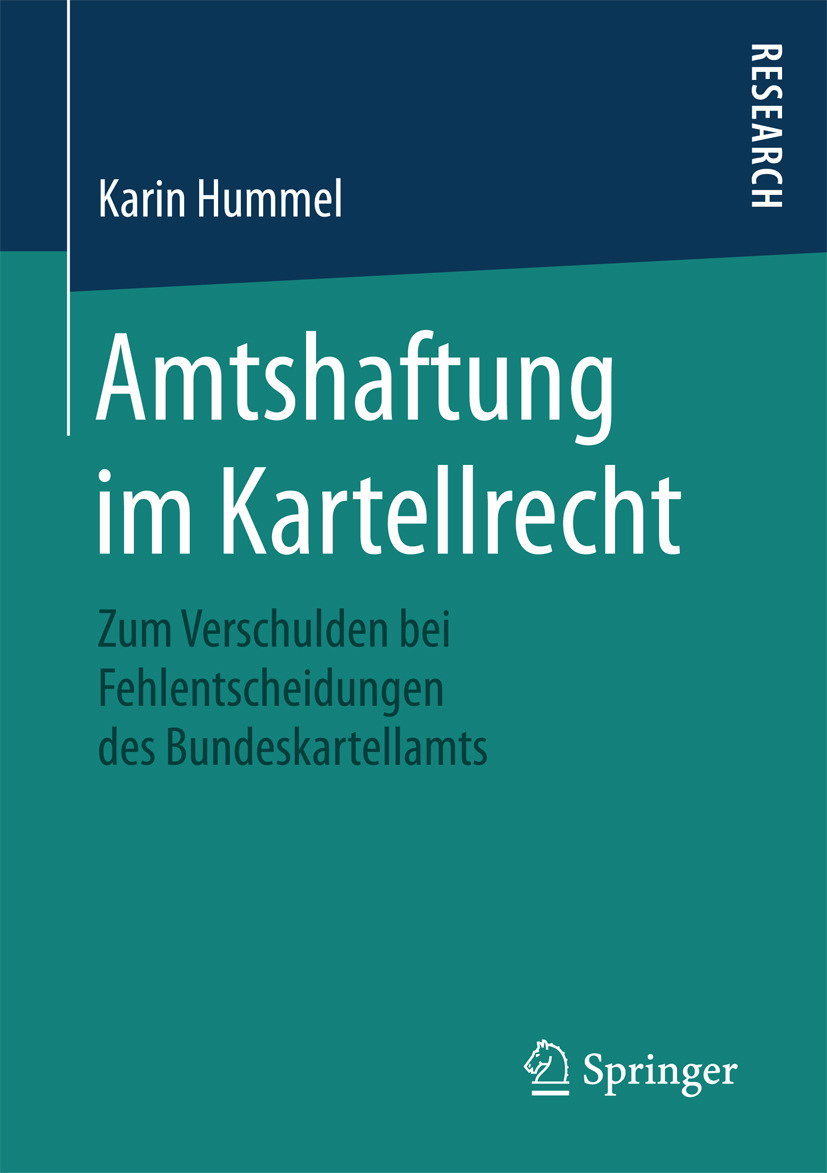 Hummel, Karin - Amtshaftung im Kartellrecht, e-bok