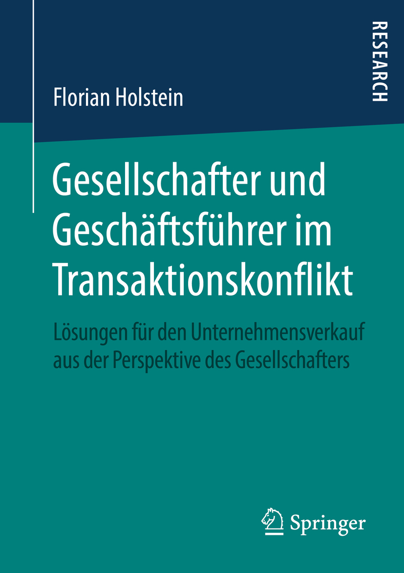 Holstein, Florian - Gesellschafter und Geschäftsführer im Transaktionskonflikt, e-bok