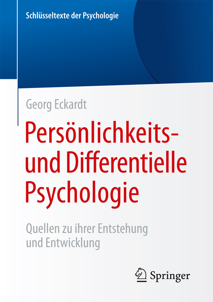 Eckardt, Georg - Persönlichkeits- und Differentielle Psychologie, ebook