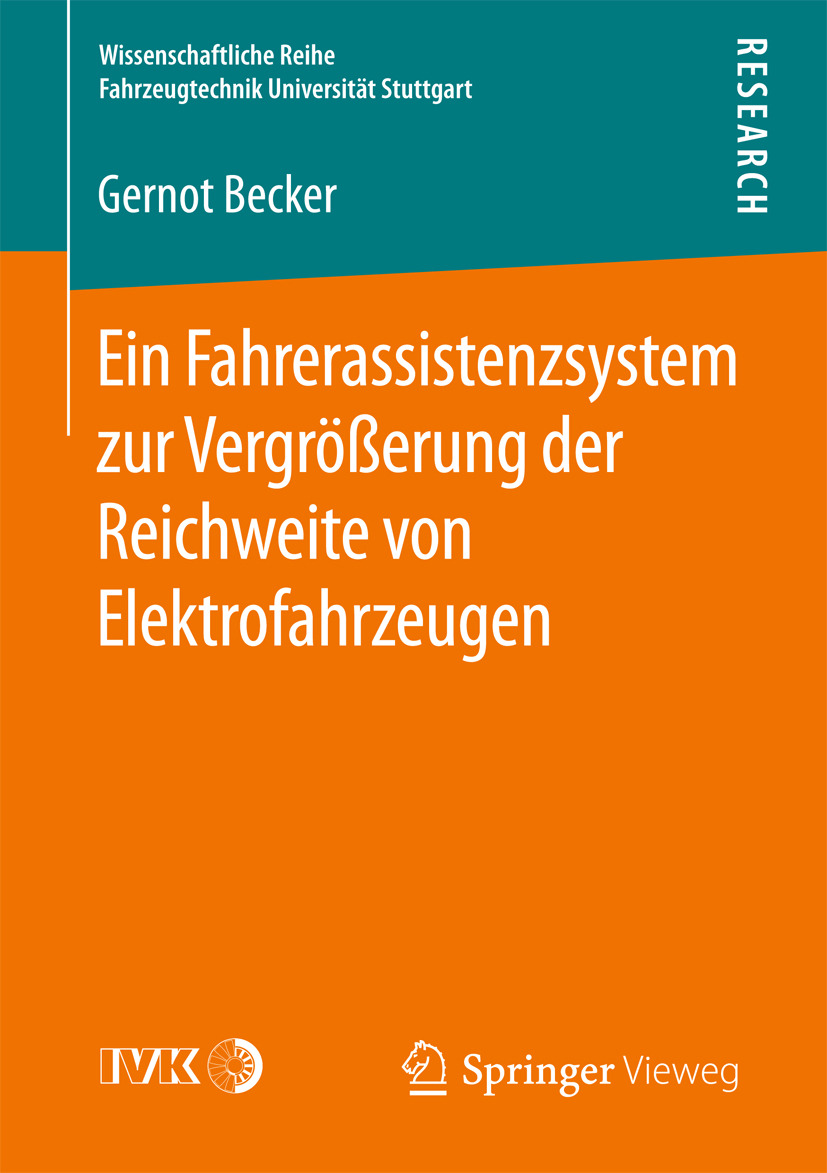 Becker, Gernot - Ein Fahrerassistenzsystem zur Vergrößerung der Reichweite von Elektrofahrzeugen, ebook