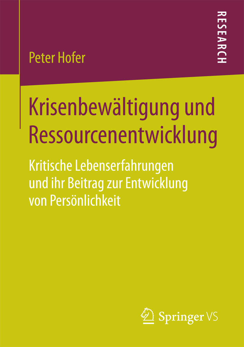 Hofer, Peter - Krisenbewältigung und Ressourcenentwicklung, ebook