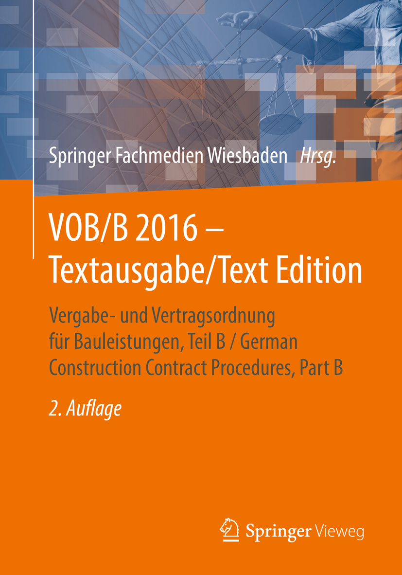  - VOB/B 2016 - Textausgabe/Text Edition, e-bok