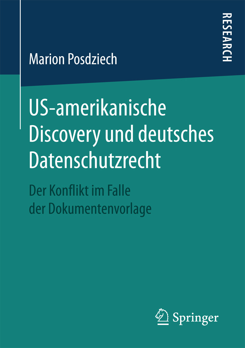 Posdziech, Marion - US-amerikanische Discovery und deutsches Datenschutzrecht, ebook