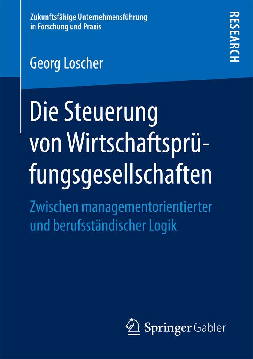 Loscher, Georg - Die Steuerung von Wirtschaftsprüfungsgesellschaften, ebook