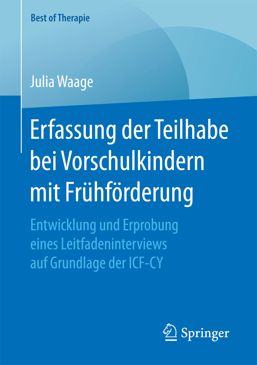 Waage, Julia - Erfassung der Teilhabe bei Vorschulkindern mit Frühförderung, e-bok