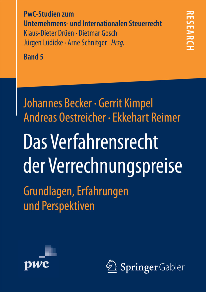 Becker, Johannes - Das Verfahrensrecht der Verrechnungspreise, e-kirja