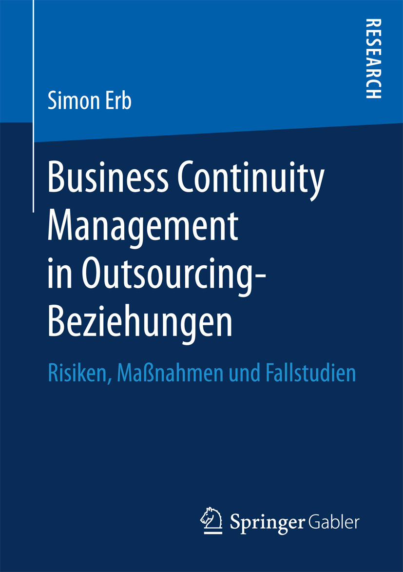 Erb, Simon - Business Continuity Management in Outsourcing-Beziehungen, e-bok