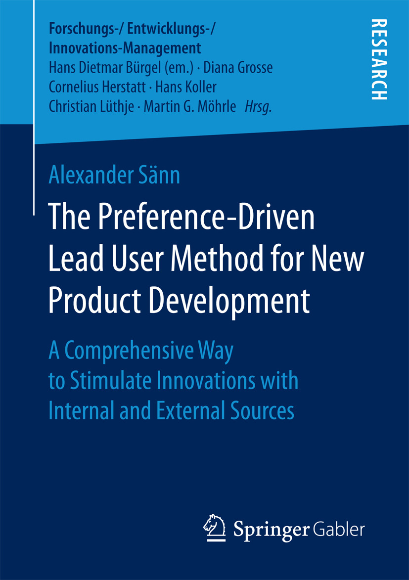 Sänn, Alexander - The Preference-Driven Lead User Method for New Product Development, ebook