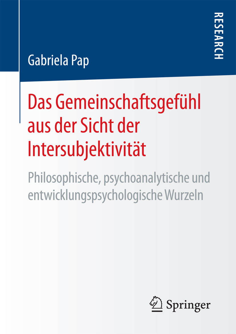 Pap, Gabriela - Das Gemeinschaftsgefühl aus der Sicht der Intersubjektivität, ebook