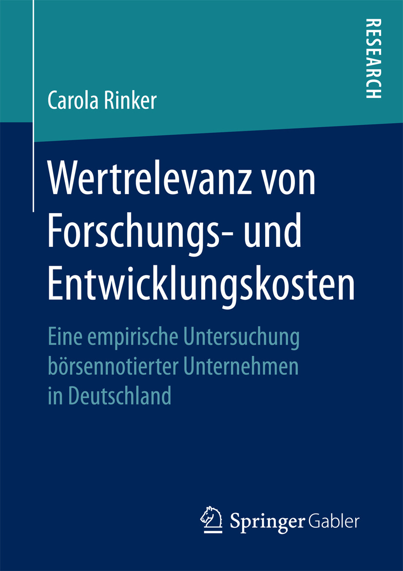 Rinker, Carola - Wertrelevanz von Forschungs- und Entwicklungskosten, ebook