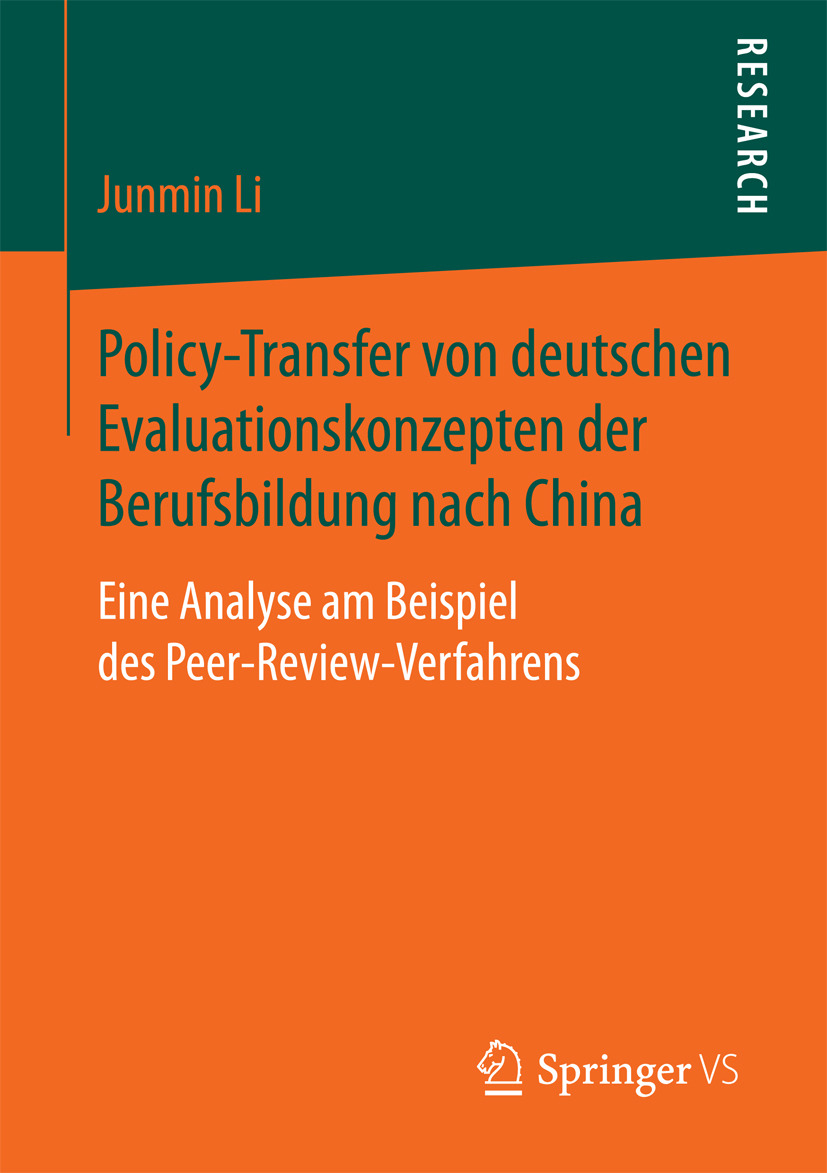 Li, Junmin - Policy-Transfer von deutschen Evaluationskonzepten der Berufsbildung nach China, e-kirja