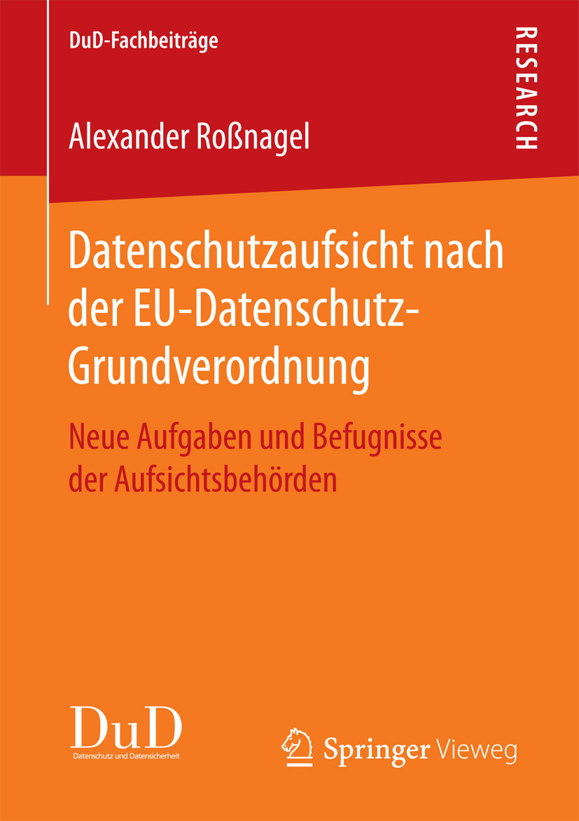 Roßnagel, Alexander - Datenschutzaufsicht nach der EU-Datenschutz-Grundverordnung, ebook