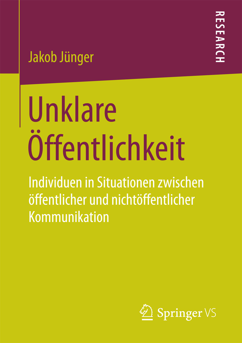 Jünger, Jakob - Unklare Öffentlichkeit, e-bok
