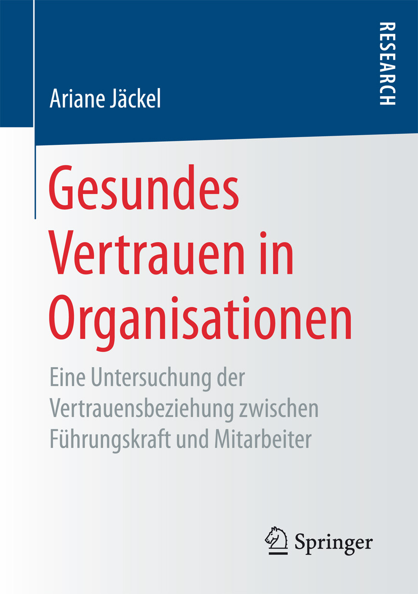Jäckel, Ariane - Gesundes Vertrauen in Organisationen, ebook