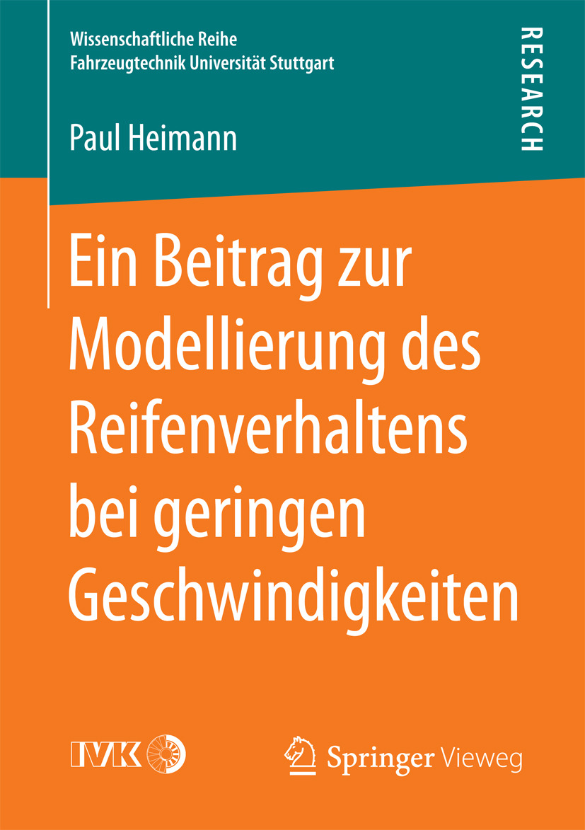 Heimann, Paul - Ein Beitrag zur Modellierung des Reifenverhaltens bei geringen Geschwindigkeiten, ebook