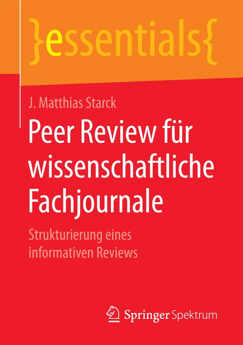 Starck, J. Matthias - Peer Review für wissenschaftliche Fachjournale, ebook