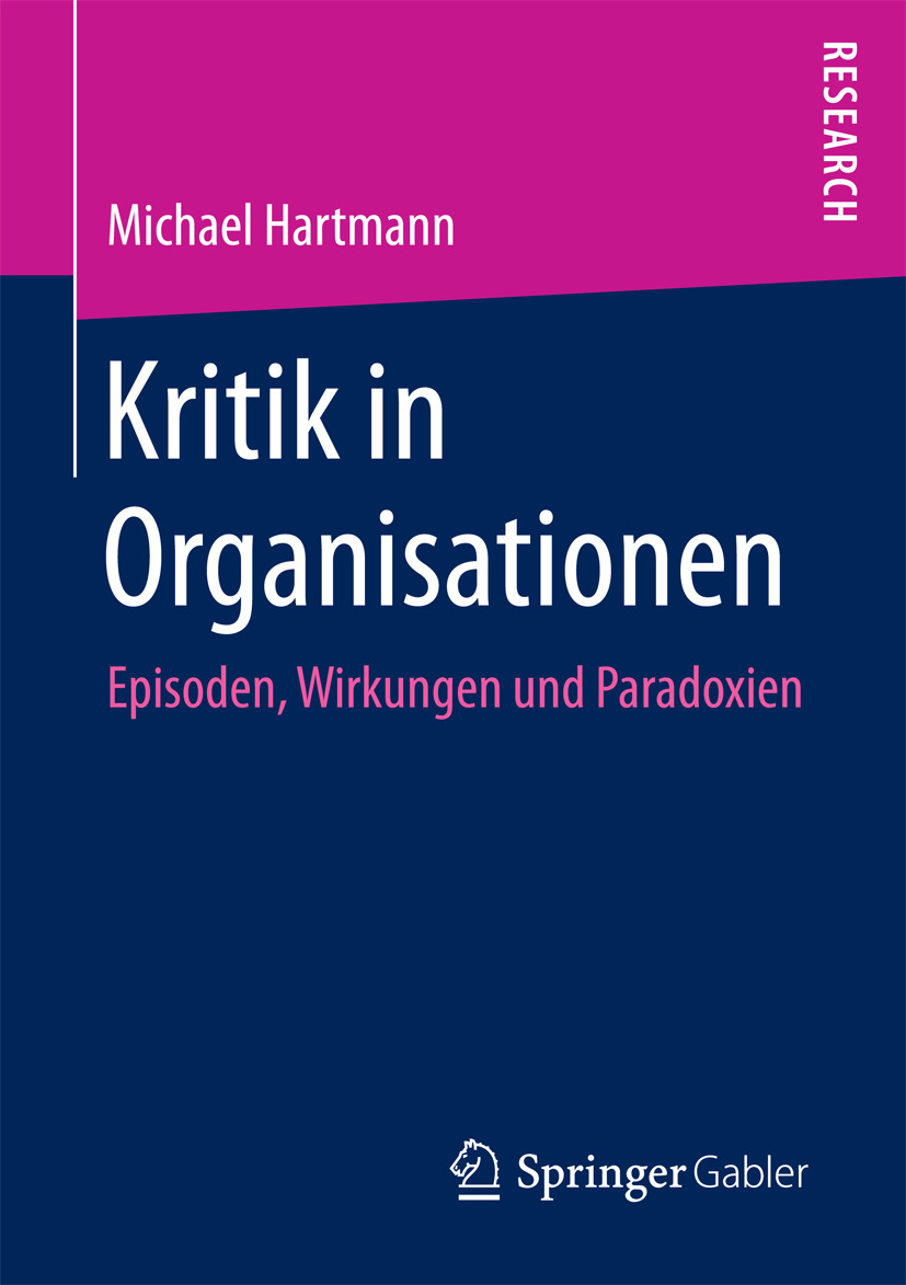 Hartmann, Michael - Kritik in Organisationen, ebook