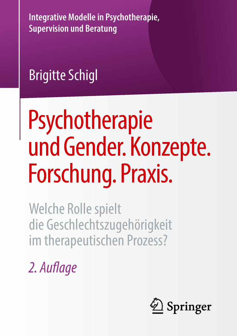 Schigl, Brigitte - Psychotherapie und Gender. Konzepte. Forschung. Praxis., e-kirja