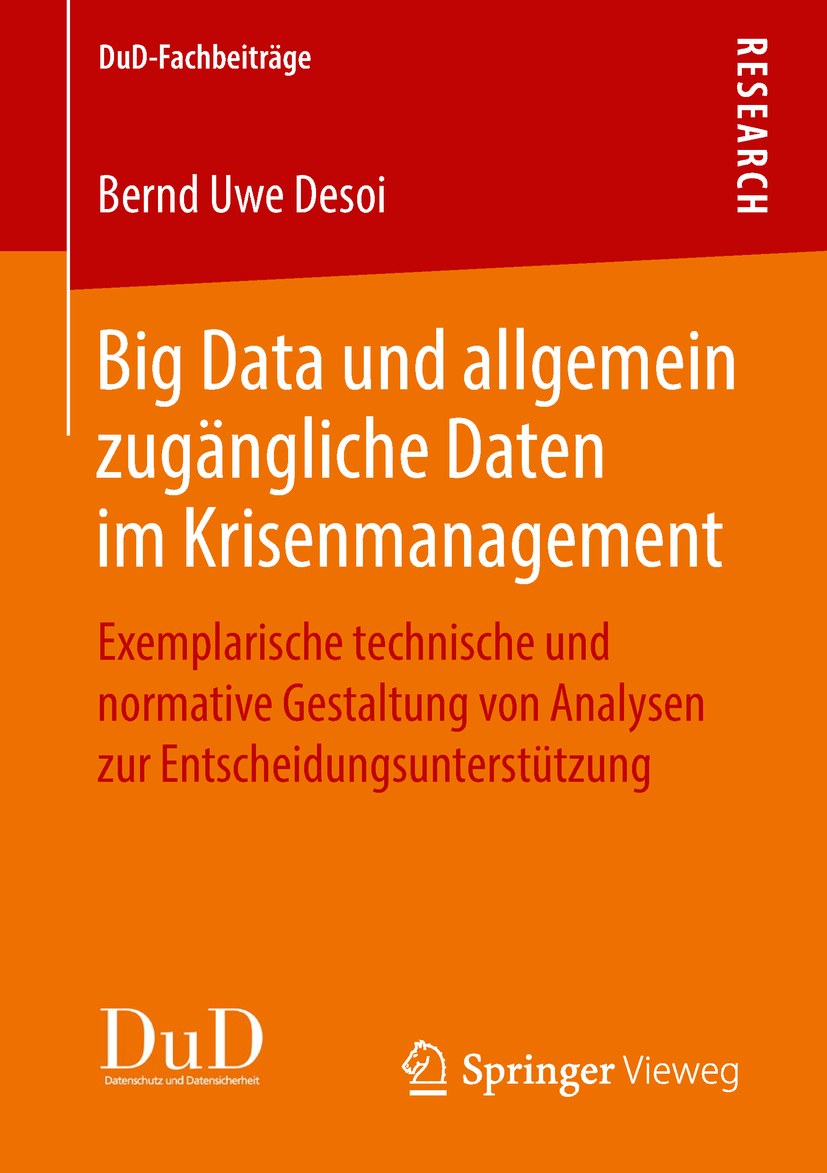 Desoi, Bernd Uwe - Big Data und allgemein zugängliche Daten im Krisenmanagement, ebook