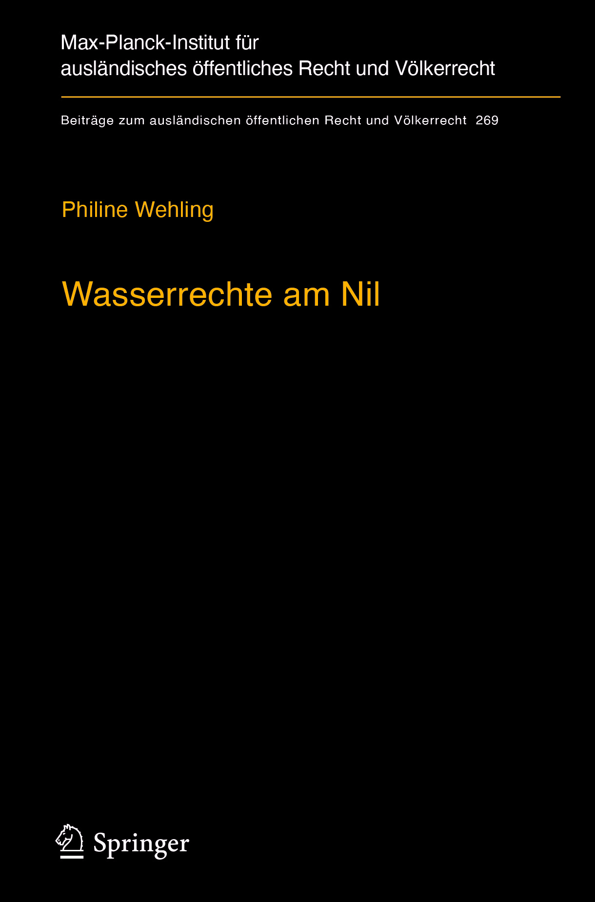 Wehling, Philine - Wasserrechte am Nil, ebook