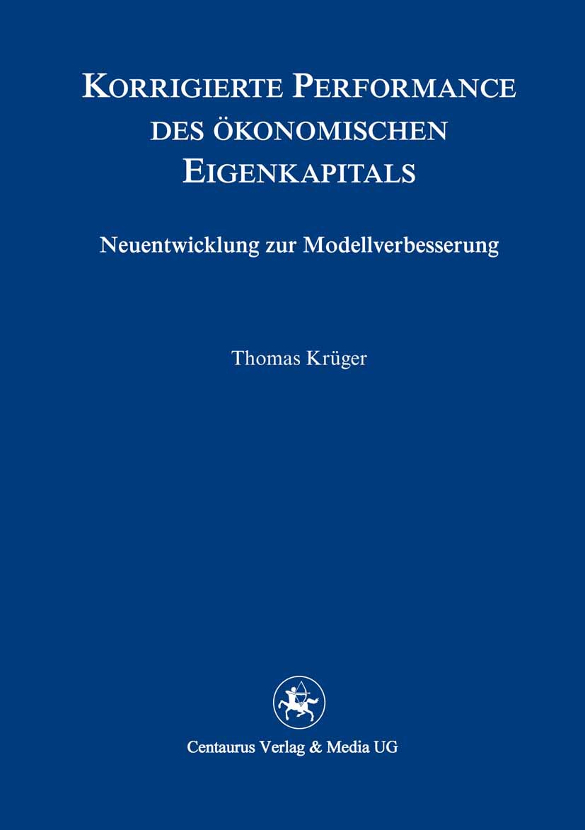 Krüger, Thomas K. - Korrigierte Performance des ökonomischen Eigenkapitals, e-bok