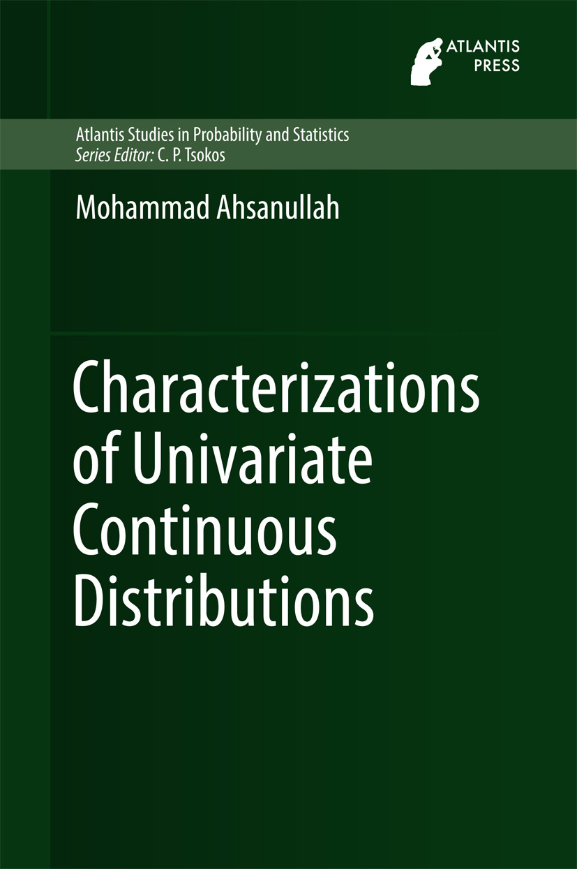 Ahsanullah, Mohammad - Characterizations of Univariate Continuous Distributions, ebook
