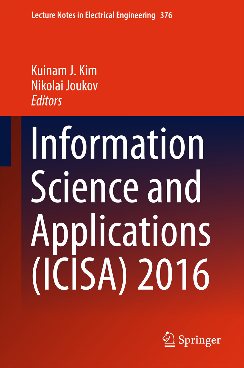 Joukov, Nikolai - Information Science and Applications (ICISA) 2016, e-kirja