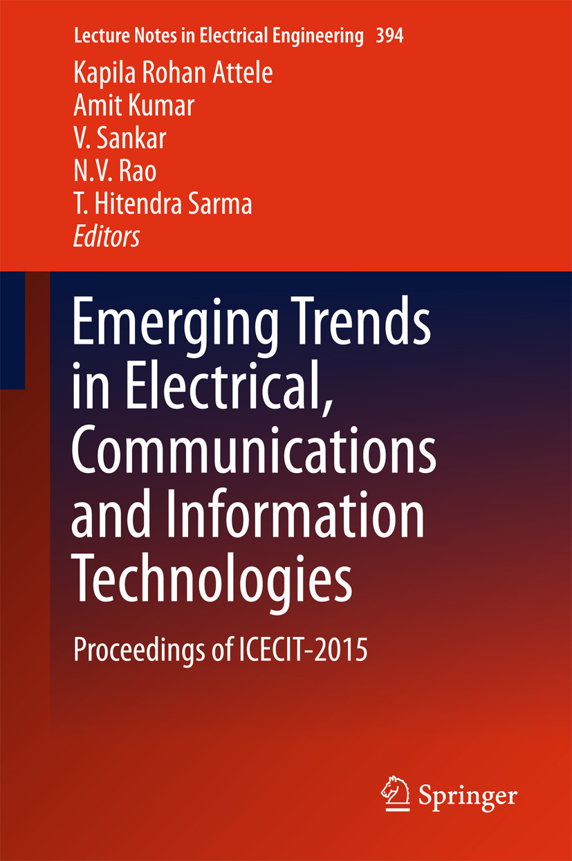Attele, Kapila Rohan - Emerging Trends in Electrical, Communications and Information Technologies, e-kirja