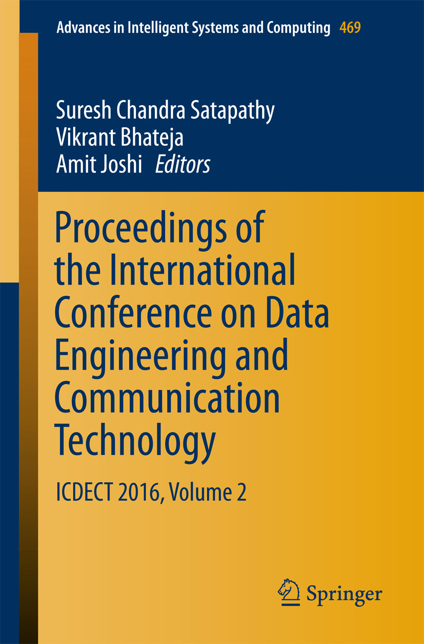 Bhateja, Vikrant - Proceedings of the International Conference on Data Engineering and Communication Technology, ebook