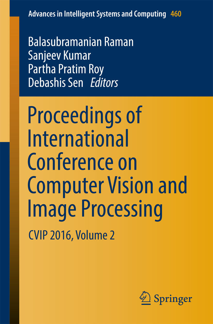 Kumar, Sanjeev - Proceedings of International Conference on Computer Vision and Image Processing, ebook