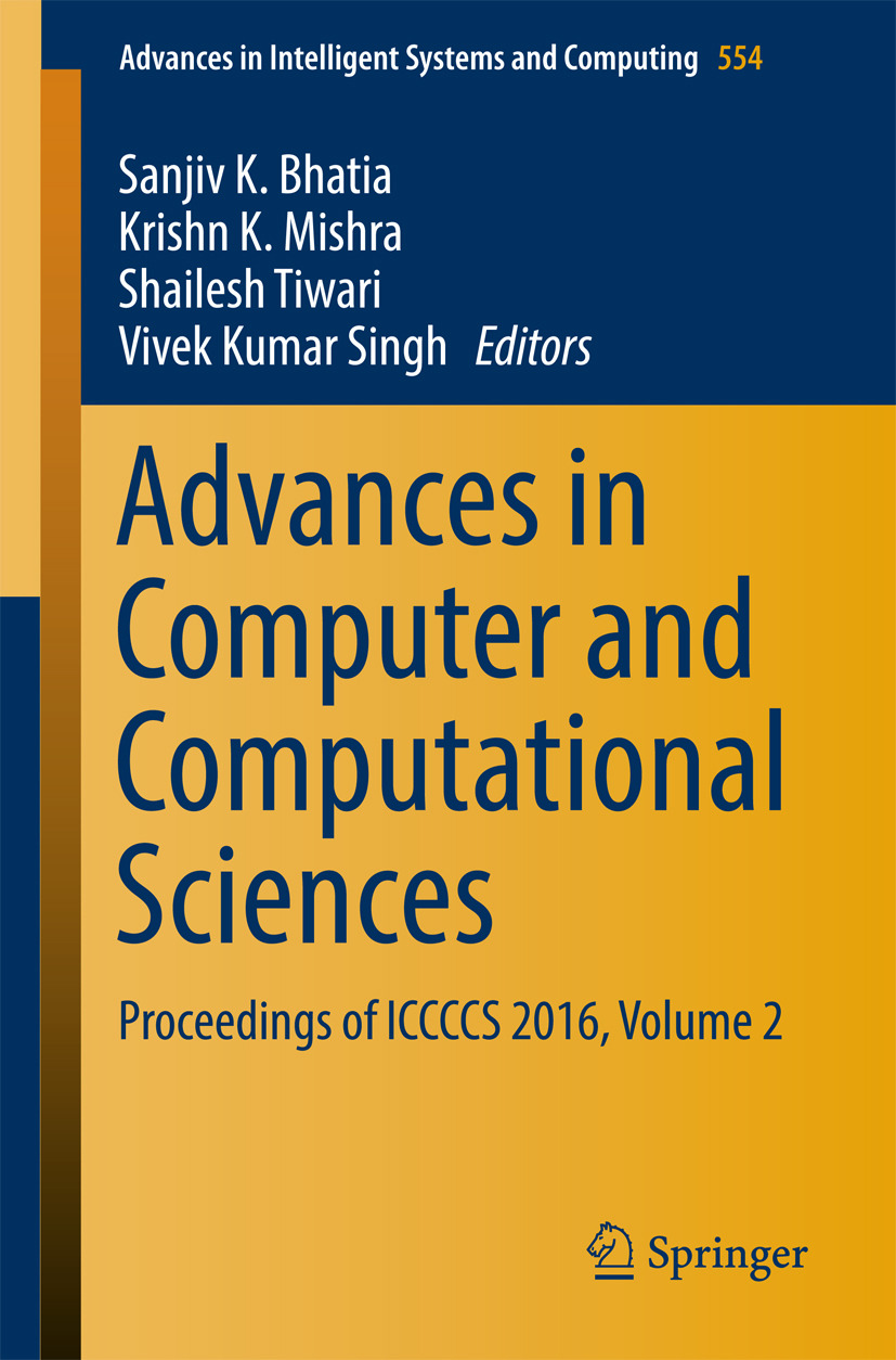 Bhatia, Sanjiv K. - Advances in Computer and Computational Sciences, e-kirja
