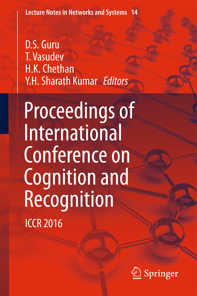 Chethan, H.K. - Proceedings of International Conference on Cognition and Recognition, ebook