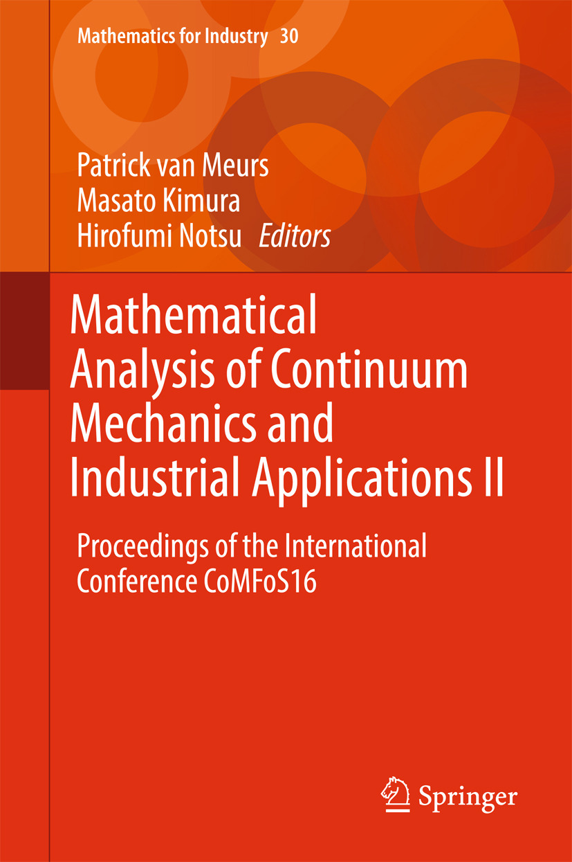 Kimura, Masato - Mathematical Analysis of Continuum Mechanics and Industrial Applications II, ebook