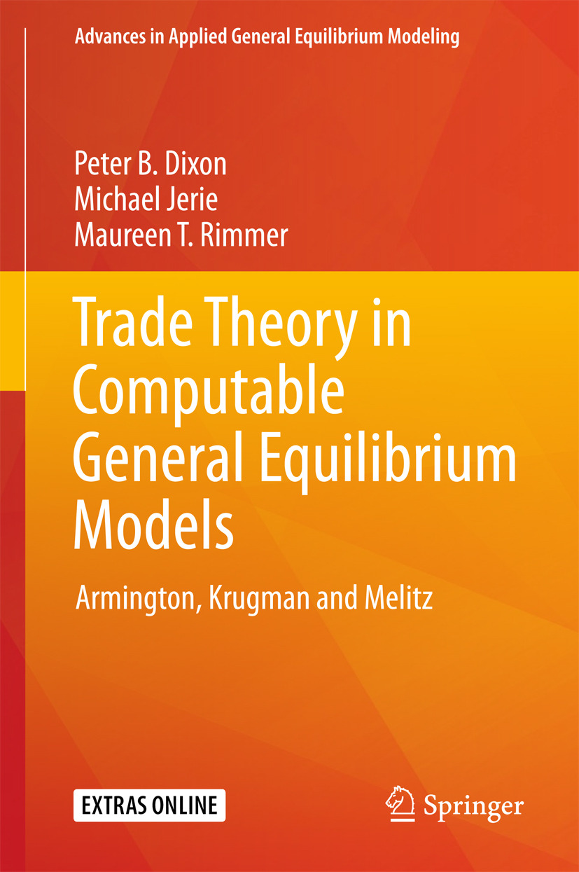 Dixon, Peter B. - Trade Theory in Computable General Equilibrium Models, ebook