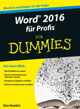 Gookin, Dan - Word 2016 für Profis für Dummies, e-kirja