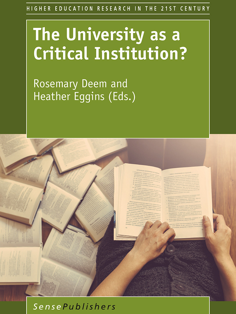 Deem, Rosemary - The University as a Critical Institution?, ebook