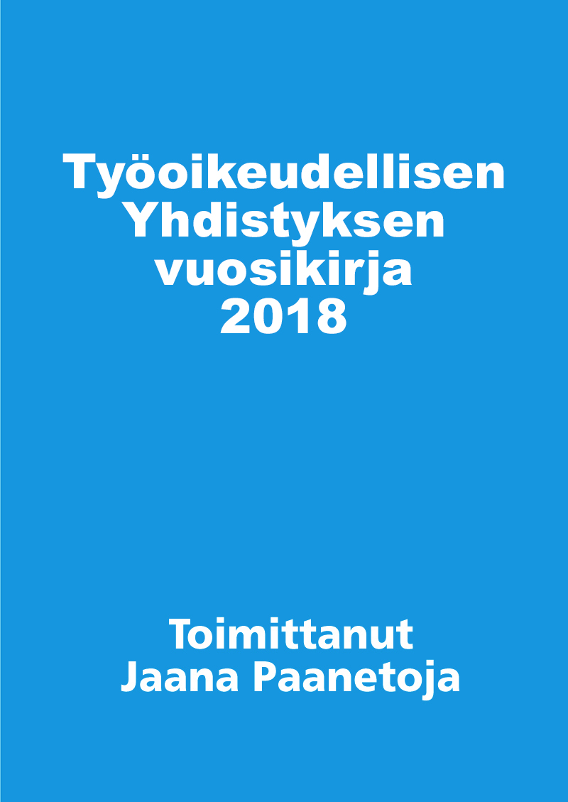 Paanetoja, Jaana - Työoikeudellisen yhdistyksen vuosikirja 2018, ebook
